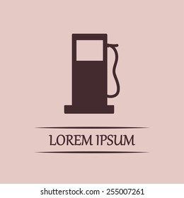 Vector illustration of a petrol station 