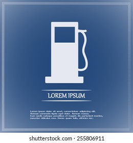 Vector illustration of a petrol station 