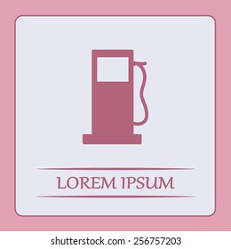 Vector illustration of a petrol station 