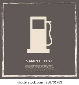 Vector illustration of a petrol station 