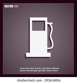 Vector illustration of a petrol station 