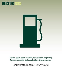 Vector illustration of a petrol station 