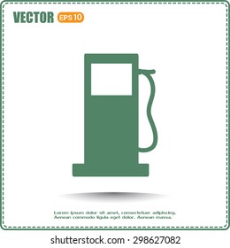 Vector illustration of a petrol station 