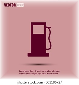 Vector illustration of a petrol station 