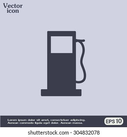 Vector illustration of a petrol station 