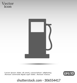 Vector illustration of a petrol station 