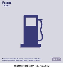 Vector illustration of a petrol station 
