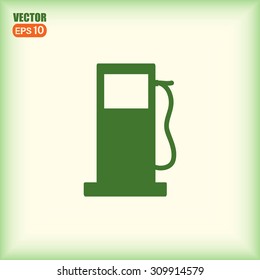 Vector illustration of a petrol station 