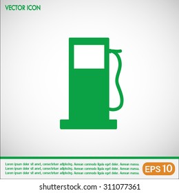 Vector illustration of a petrol station 