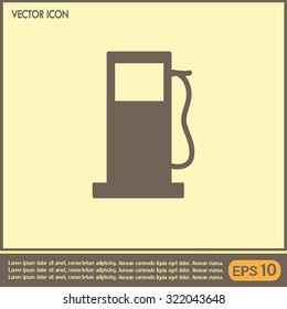 Vector illustration of a petrol station 