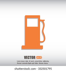 Vector illustration of a petrol station 