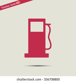 Vector illustration of a petrol station 