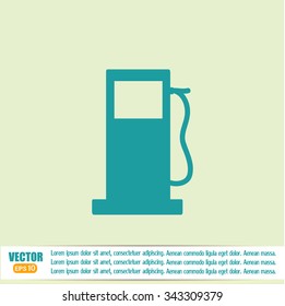 Vector illustration of a petrol station 