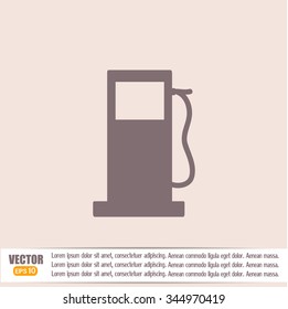 Vector illustration of a petrol station 