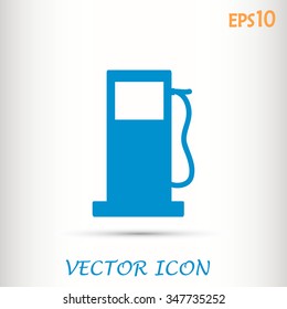 Vector illustration of a petrol station 