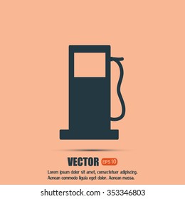 Vector illustration of a petrol station 