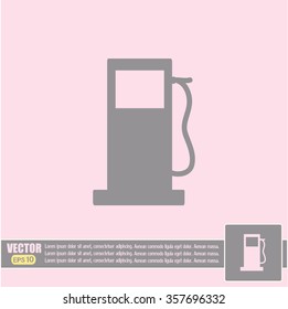 Vector illustration of a petrol station 
