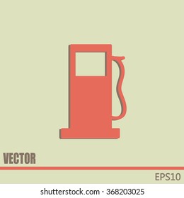 Vector illustration of a petrol station 