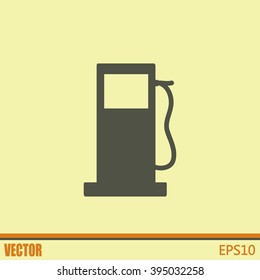 Vector illustration of a petrol station 