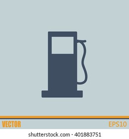 Vector illustration of a petrol station 