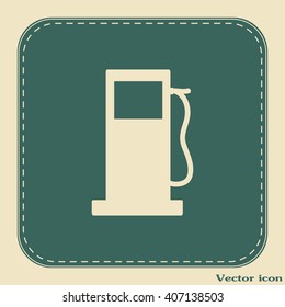 Vector illustration of a petrol station 