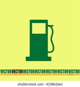 Vector illustration of a petrol station 