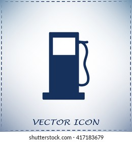 Vector illustration of a petrol station 
