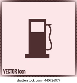 Vector illustration of a petrol station 