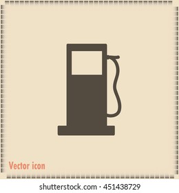 Vector illustration of a petrol station 