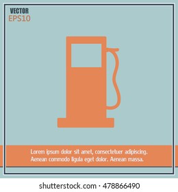 Vector illustration of a petrol station 