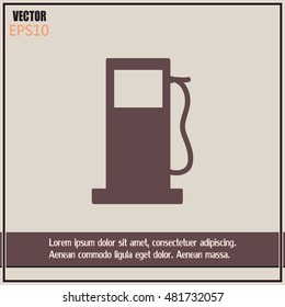 Vector illustration of a petrol station 