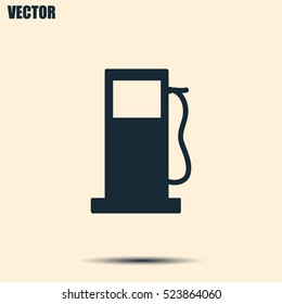 Vector illustration of a petrol station 