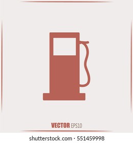 Vector illustration of a petrol station 