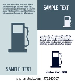 Vector illustration of a petrol station 