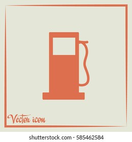 Vector illustration of a petrol station 