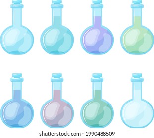 vector illustration of pharmaceutical and biotechnological scientific tools