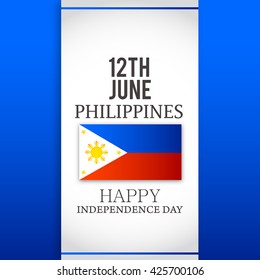 Vector illustration of Philippines Independence day.