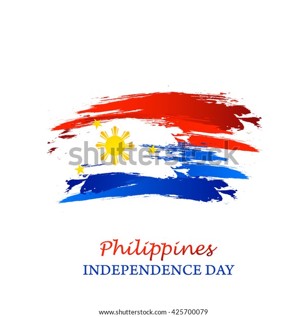 Vector Illustration Philippines Independence Day Stock Vector (Royalty ...