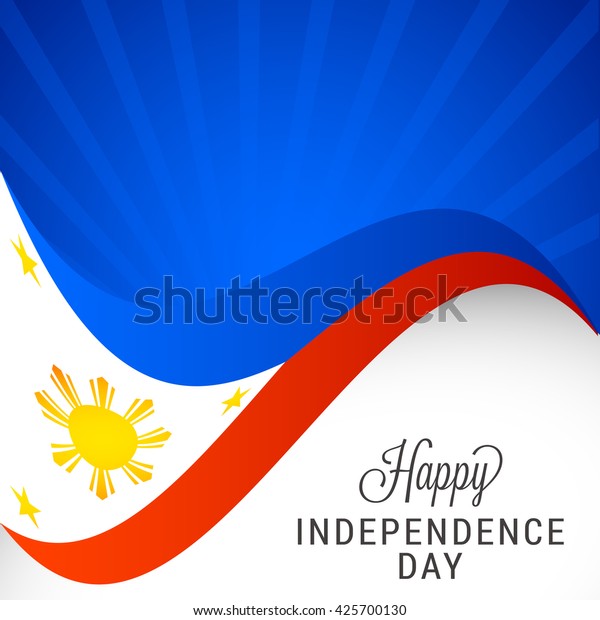 Vector Illustration Philippines Independence Day Stock Vector (Royalty ...