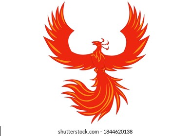 Vector illustration of phoenix .