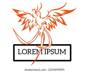 vector illustration of a Phoenix 