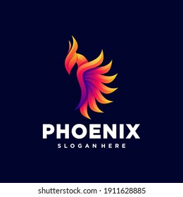 Vector illustration of a phoenix bird icon