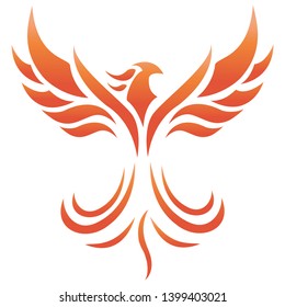 Vector illustration of Phoenix Fire Logo