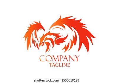 Vector illustration of Phoenix Fire Logo