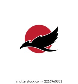 vector illustration of a phoenix for an icon, symbol or logo. phoenix bird flat logo