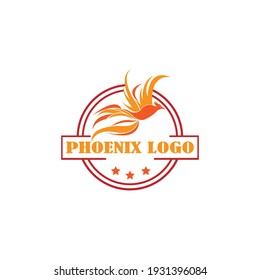 Vector illustration of phoenix. Modern logo idea.