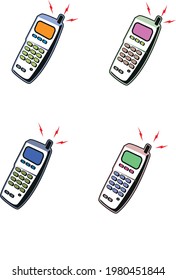 vector illustration of a phone