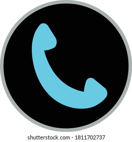 A vector illustration of a phone calls icon for cellphones or websites