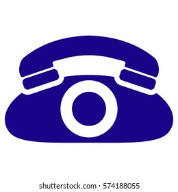 Vector Illustration of Phone Icon in Blue
