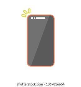 vector illustration of a phone. isolated on white background.10 eps.
